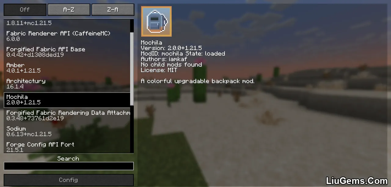 Mochila Mod Screenshots 1 Mochila Mod Screenshots 1
