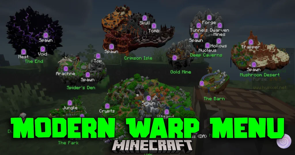 Modern Warp Menu Mod