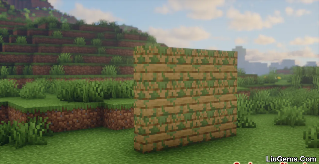 Nemos Mossy Vertical Slabs Mod Screenshot 01 Nemos Mossy Vertical Slabs Mod Screenshot 01