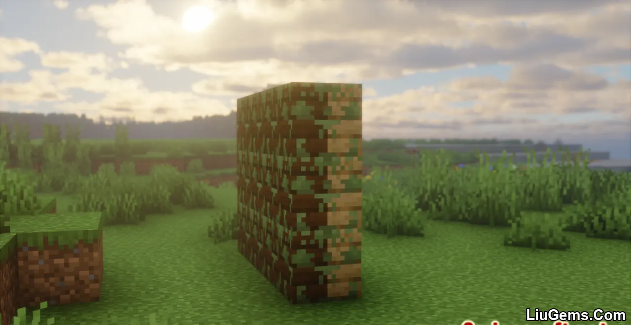 Nemos Mossy Vertical Slabs Mod Screenshot 03 Nemos Mossy Vertical Slabs Mod Screenshot 03