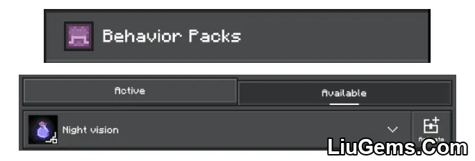 Night Vision Addon Mcpe 6 Night Vision Addon Mcpe 6