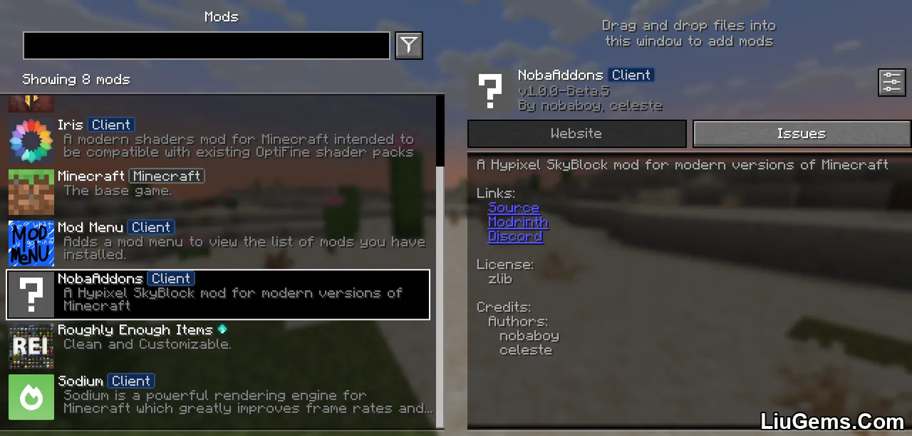Noba Addon Mod Screenshots 1 Noba Addon Mod Screenshots 1