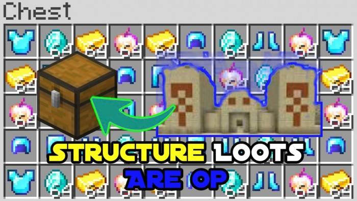 OP Structures Loots Addon (1.21) - Overpowered Loot from Every Structure