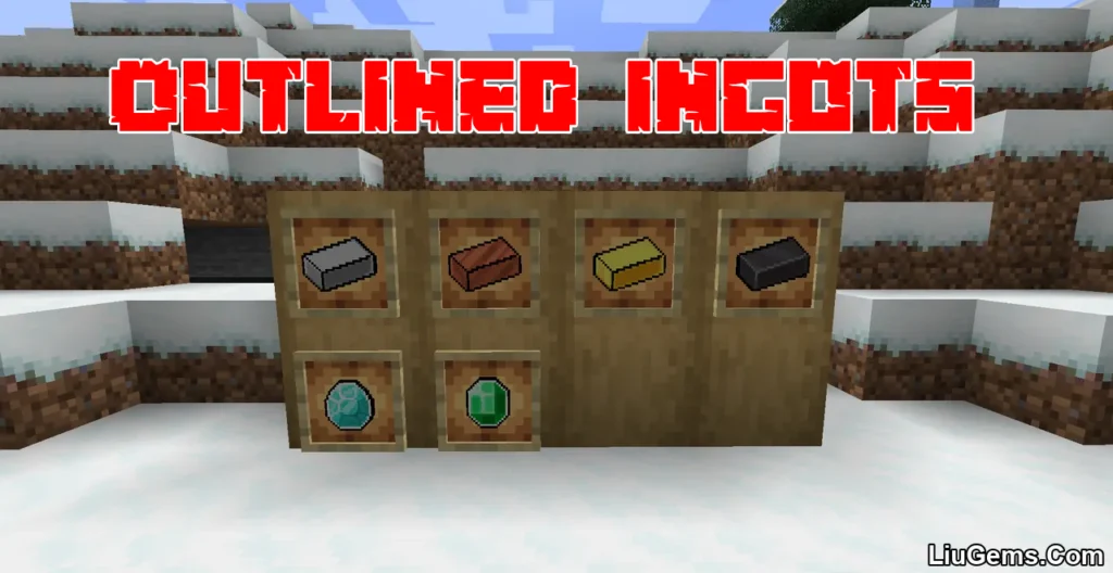 Outlined Ingots Resource Pack