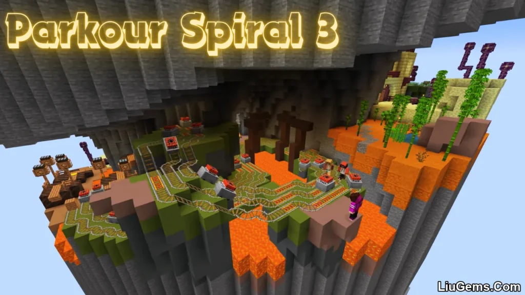 Parkour Spiral 3 Map Mcpe Thumbnail