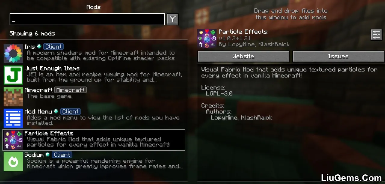 Particle Effects Mod Screenshots 1 Particle Effects Mod Screenshots 1