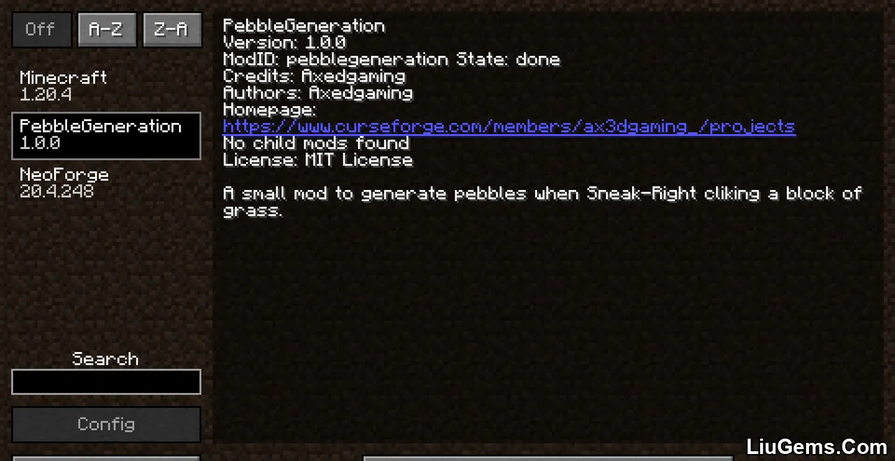 Pebble Generation Mod Screenshots Pebble Generation Mod Screenshots
