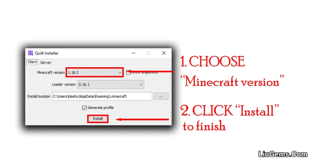 Quilt Installer Screenshots 1