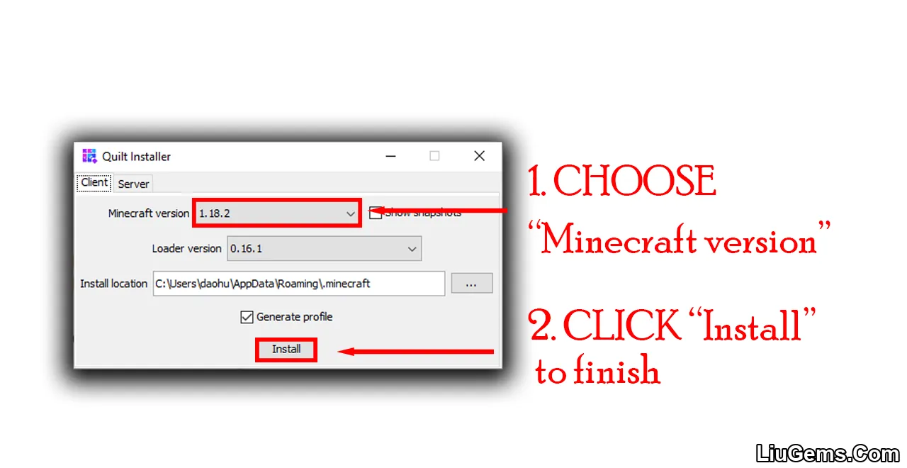 Quilt Installer Screenshots 1 Quilt Installer Screenshots 1