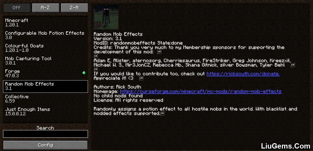 Random Mob Effects Mod Screenshots 01 Random Mob Effects Mod Screenshots 01
