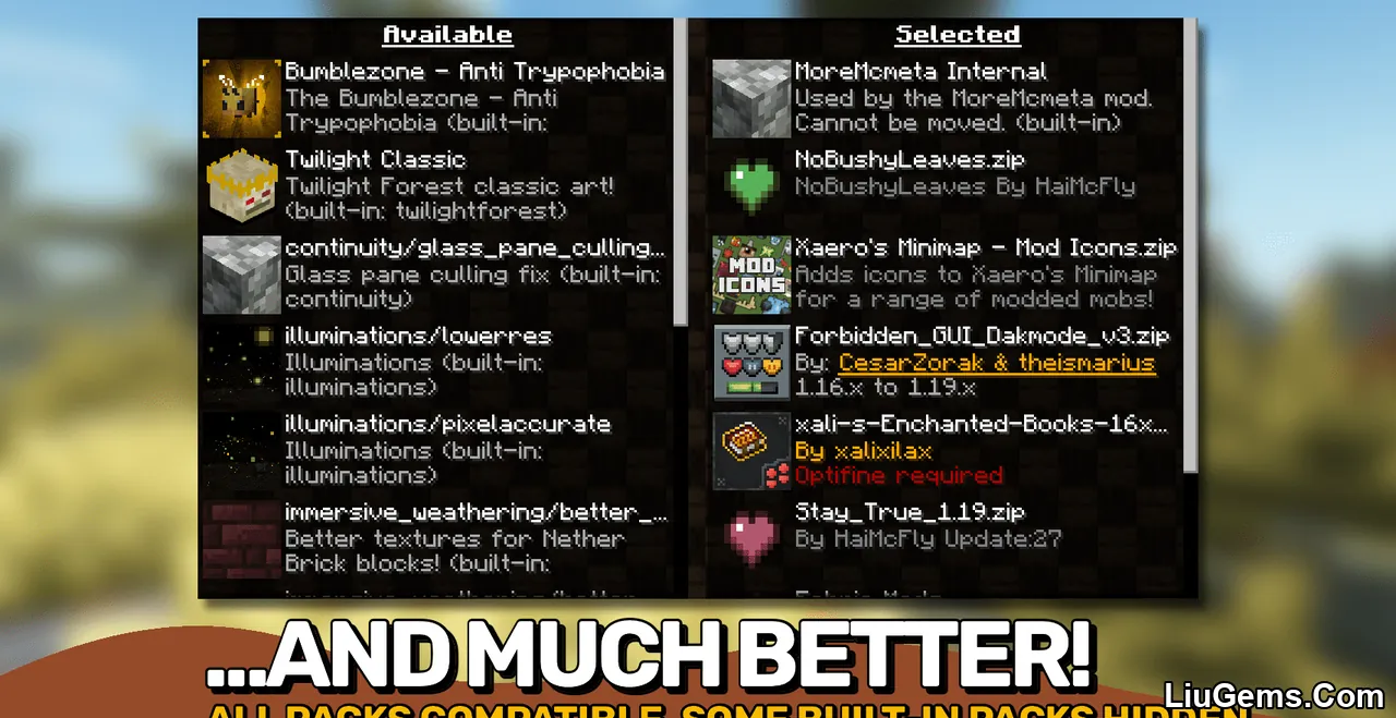 Resource Pack Overrides Mod Screenshots 2 Resource Pack Overrides Mod Screenshots 2