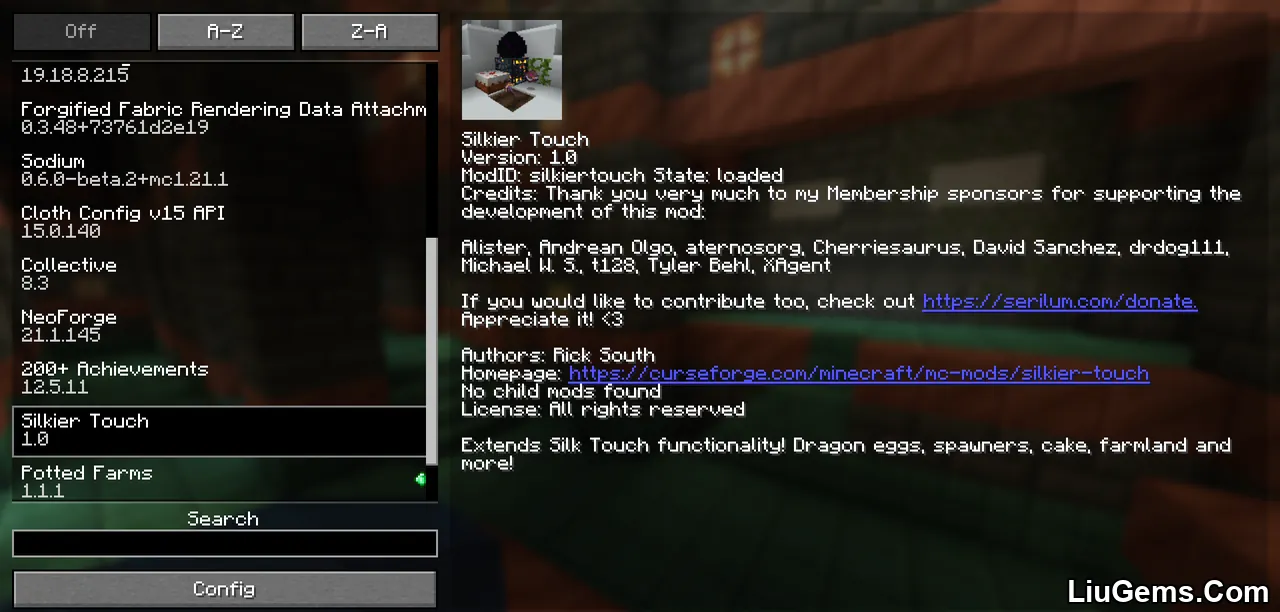 Silkier Touch Mod Screenshots 1 Silkier Touch Mod Screenshots 1
