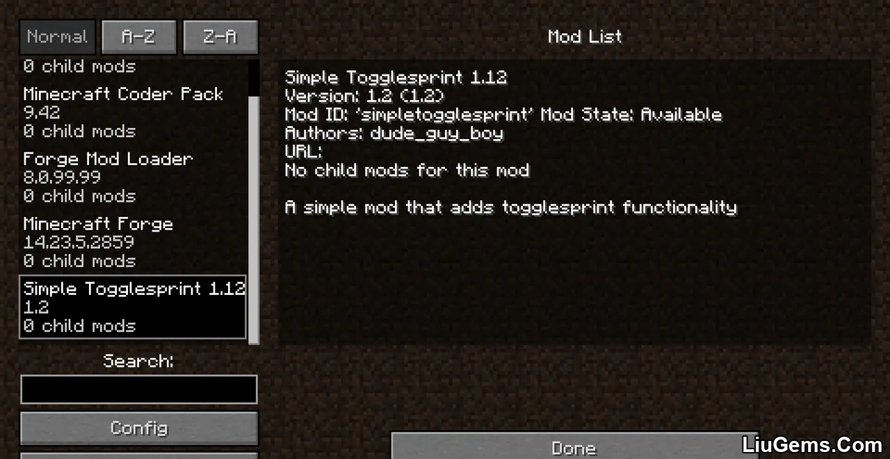 Simple Togglesprint Mod Screenshots Simple Togglesprint Mod Screenshots