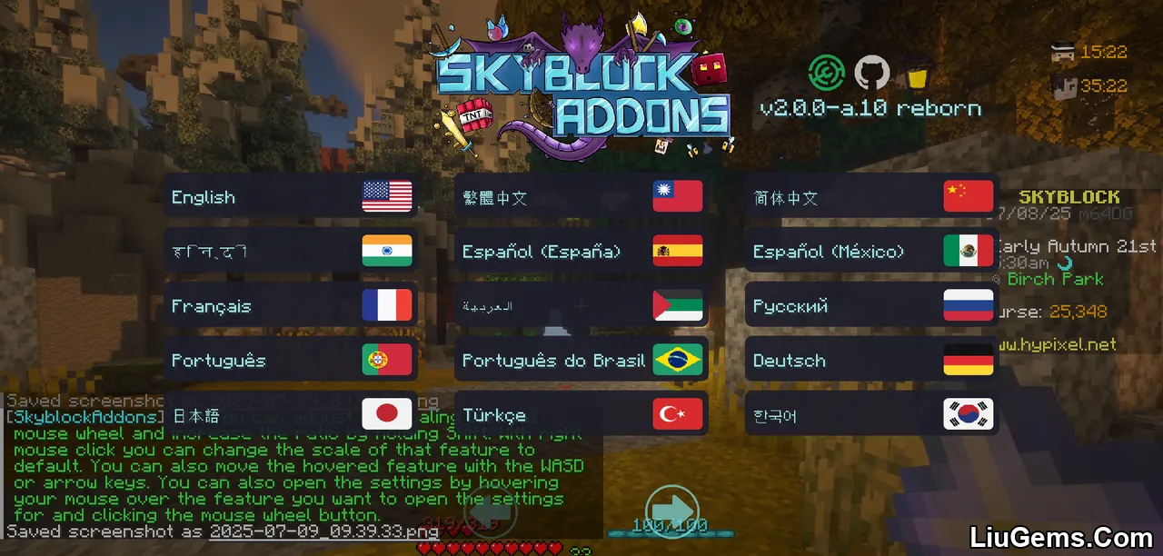 Skyblock Addons Unofficial Mod Screenshots 5 Skyblock Addons Unofficial Mod Screenshots 5