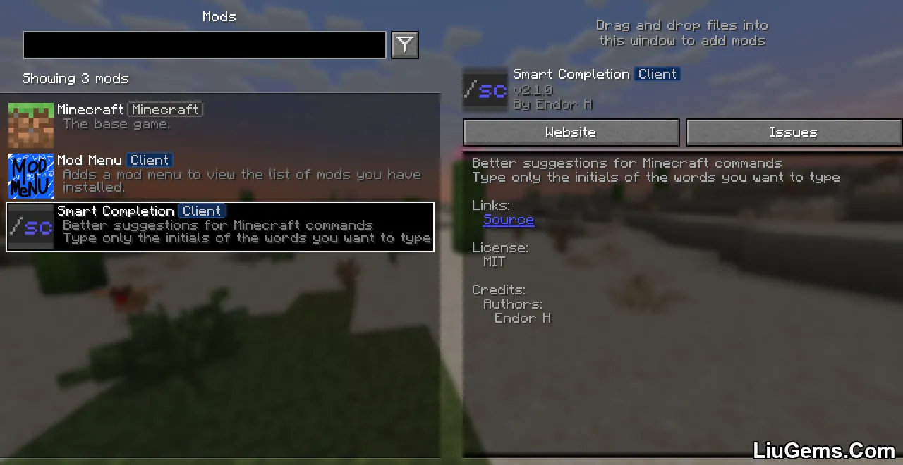 Smart Completion Mod Screenshot 01 Smart Completion Mod Screenshot 01