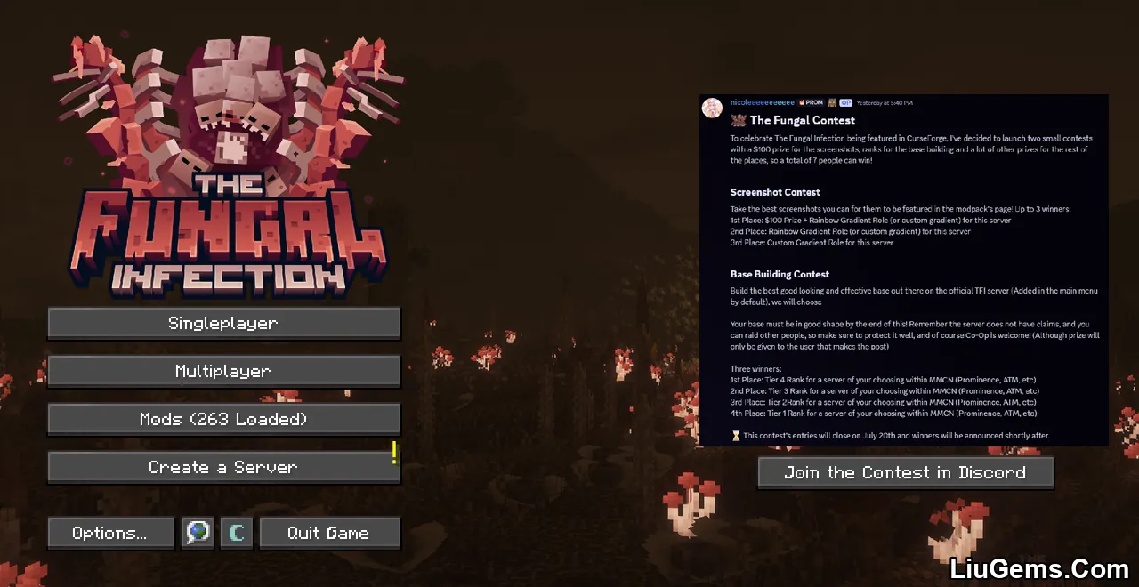 The Fungal Infection Modpack Screenshots 01 The Fungal Infection Modpack Screenshots 01