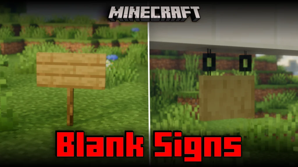 Blank Signs Mod