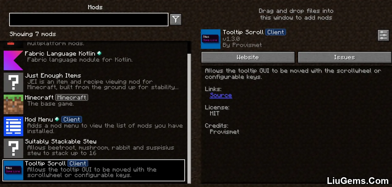 Tooltip Scroll Mod Screenshots 1 Tooltip Scroll Mod Screenshots 1