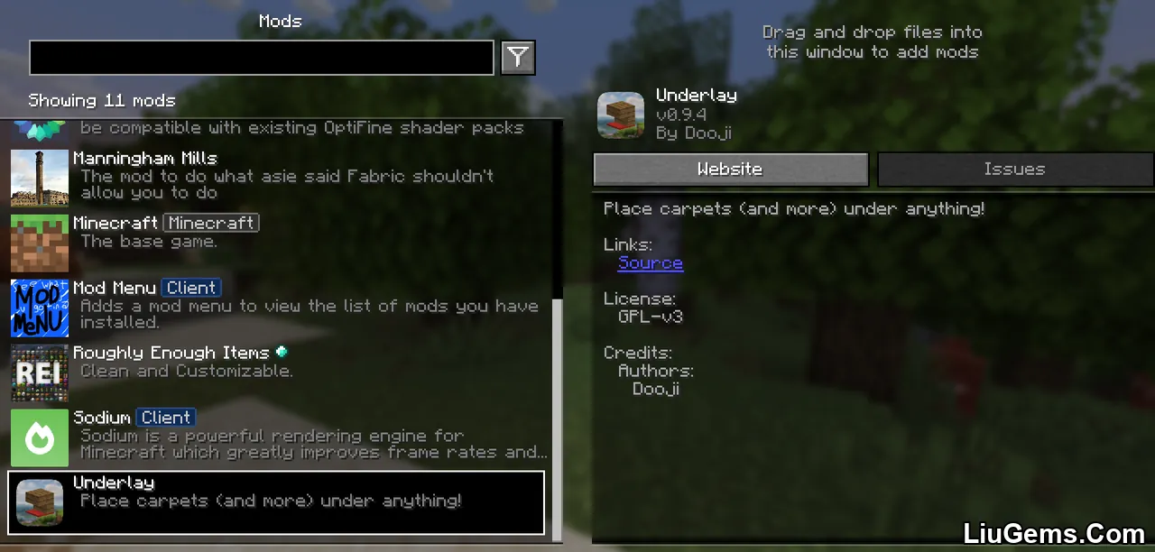 Underlay Mod Screenshots 1 Underlay Mod Screenshots 1