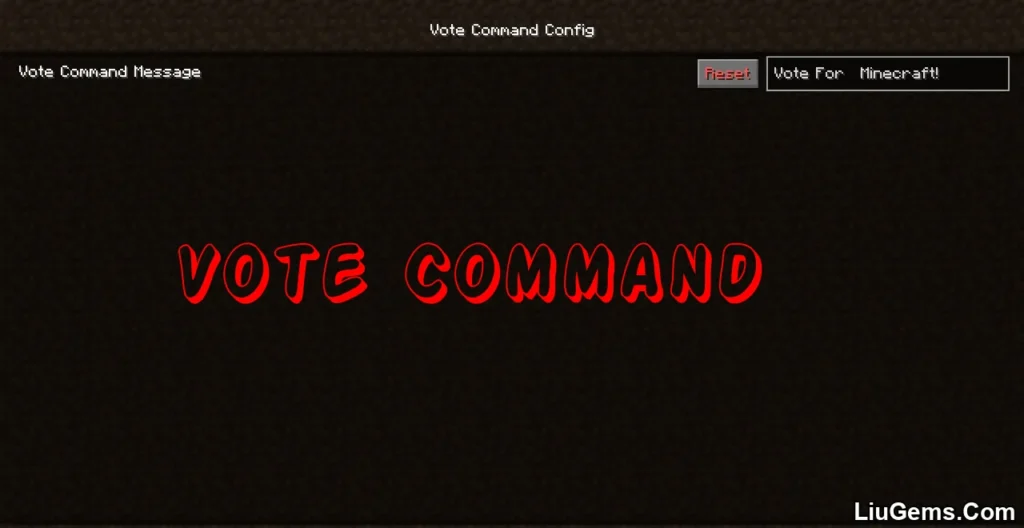 Vote Command Mod