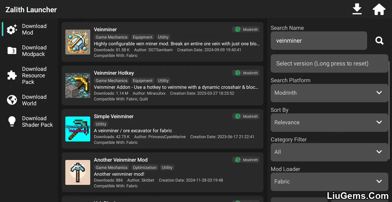 Zalith Launcher Screenshots 5 Zalith Launcher Screenshots 5