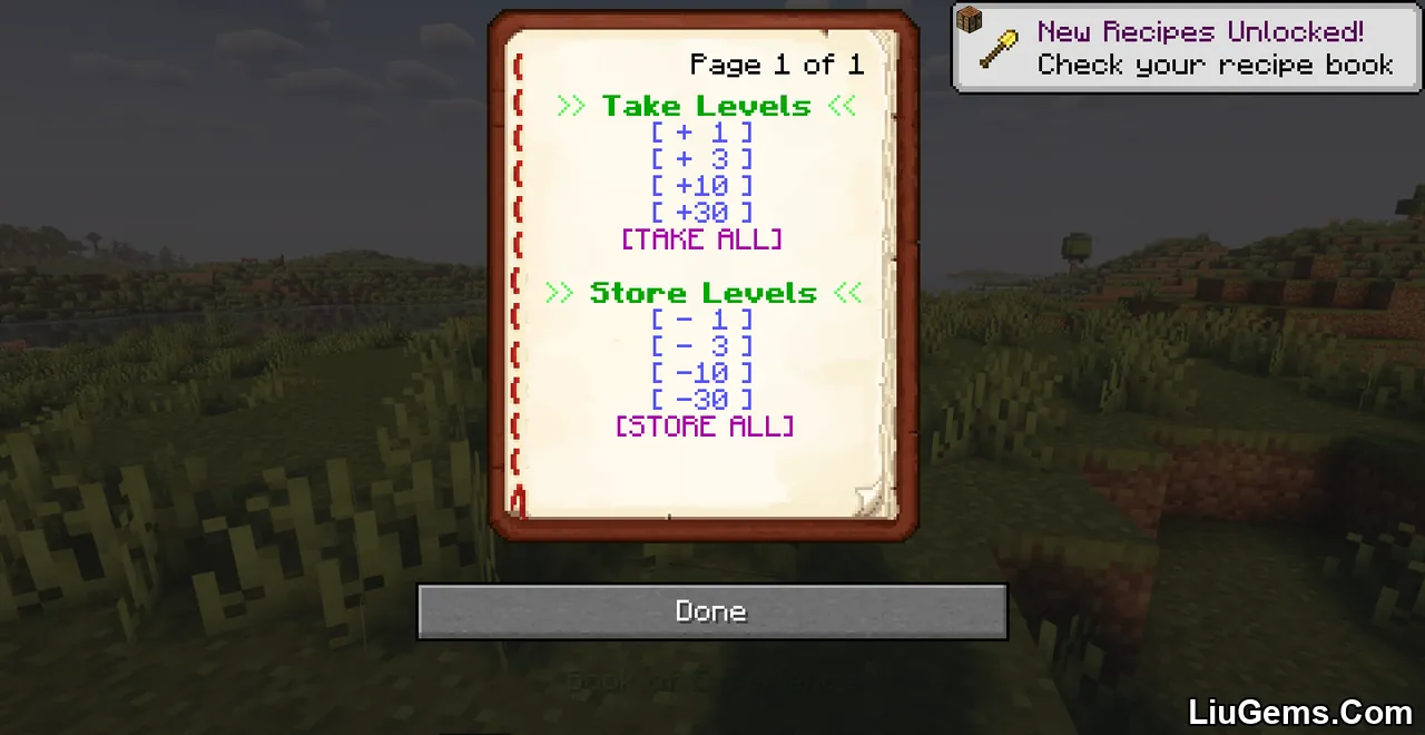 Book Of Experience Mod Screenshots 4 Book Of Experience Mod Screenshots 4