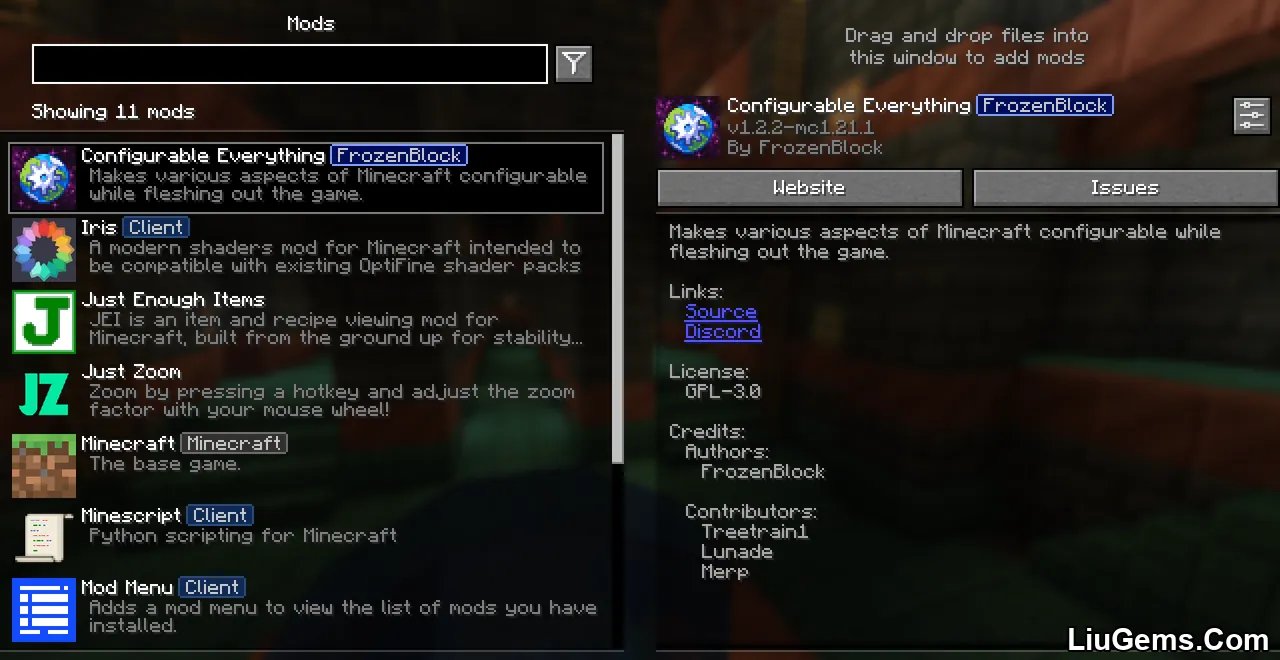 Configurable Everything Mod Screenshots 1 Configurable Everything Mod Screenshots 1