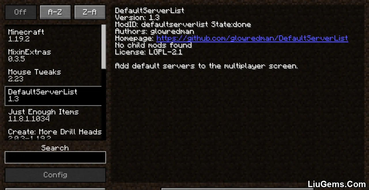 Default Server List Mod Screenshots 1 Default Server List Mod Screenshots 1