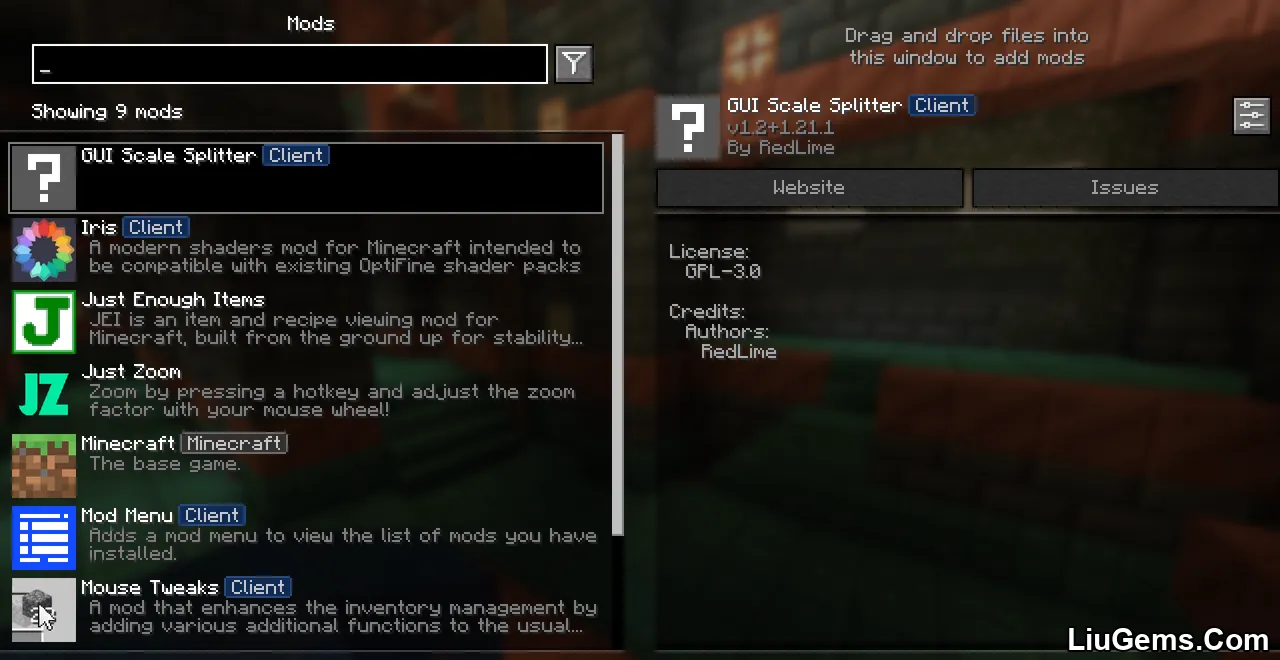 Gui Scale Splitter Mod Screenshots 1 Gui Scale Splitter Mod Screenshots 1