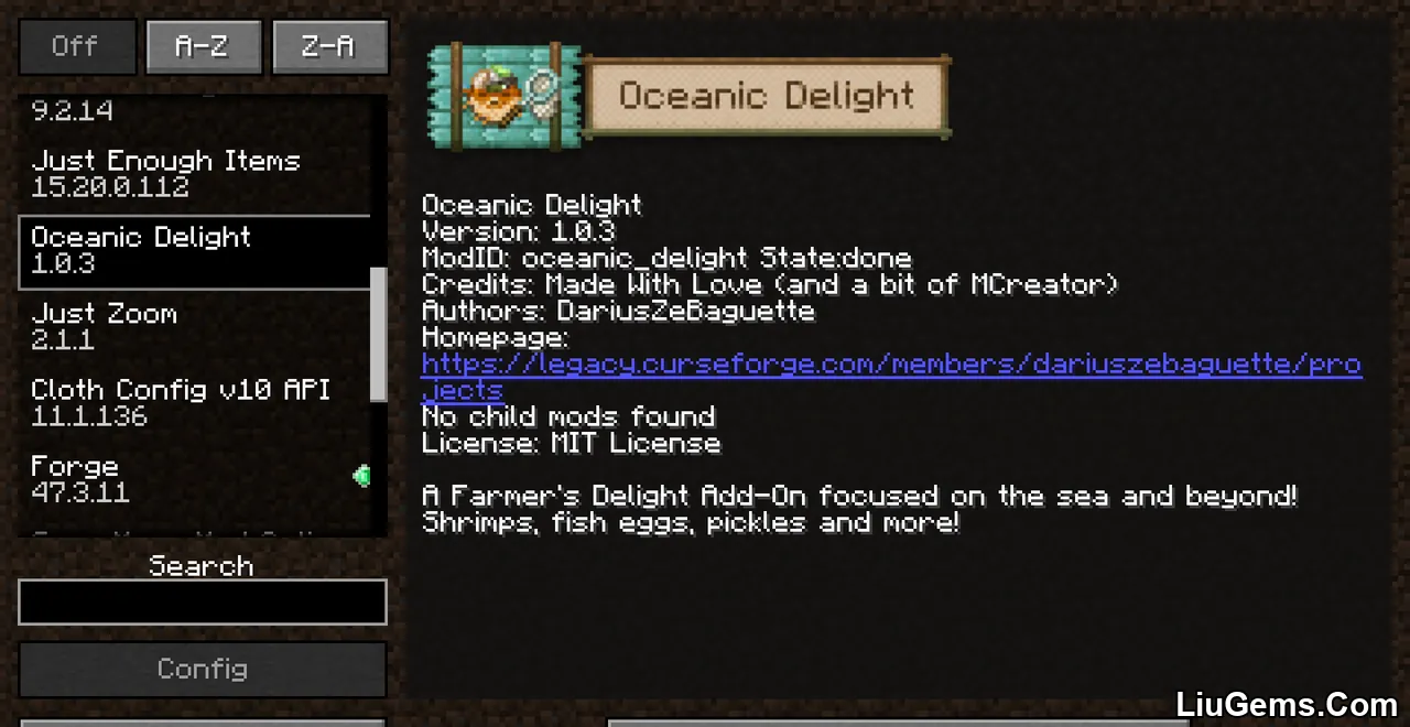 Oceanic Delight Mod Screenshots 1 Oceanic Delight Mod Screenshots 1