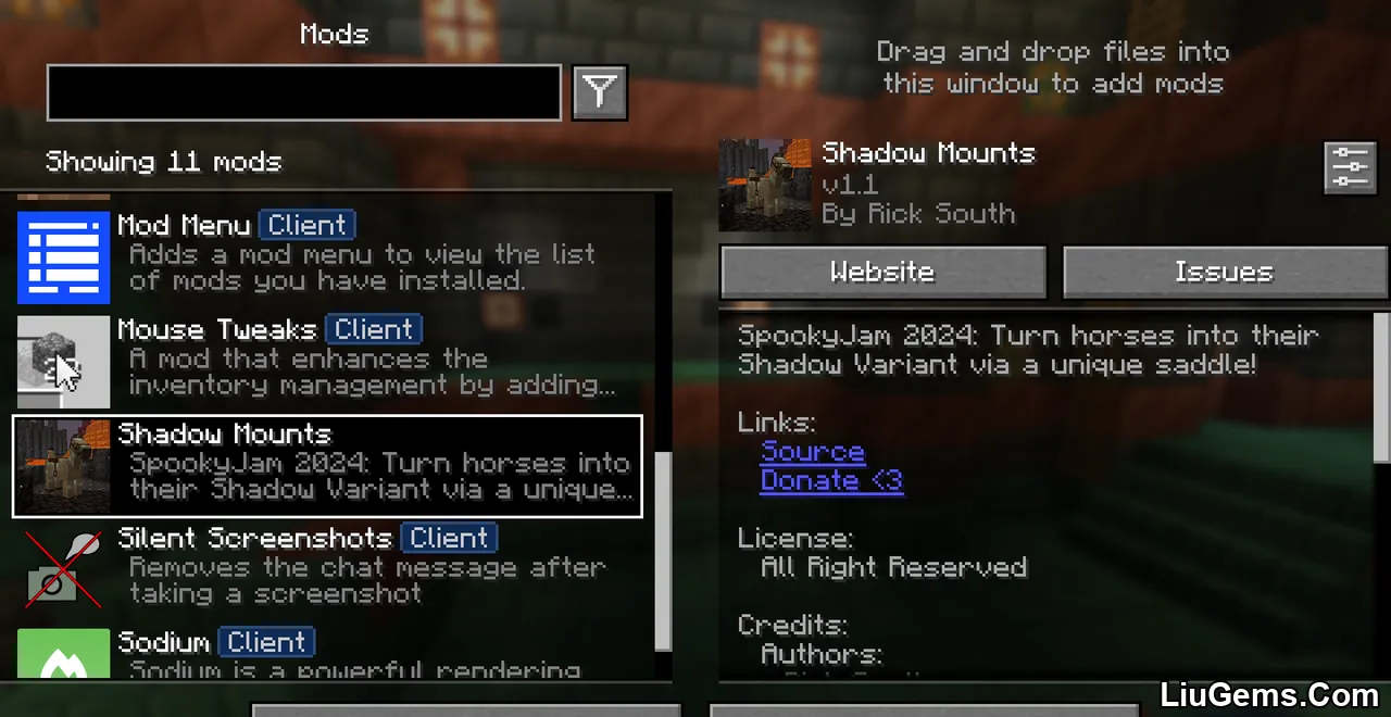 Shadow Mounts Mod 1 Shadow Mounts Mod 1