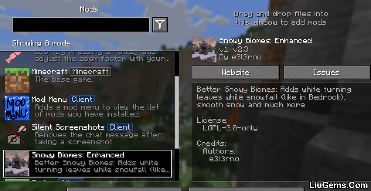 Snowy Biomes Enhanced Mod Screenshots 1 Snowy Biomes Enhanced Mod Screenshots 1
