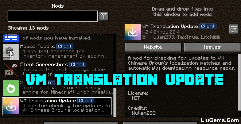 VM Translation Update Mod