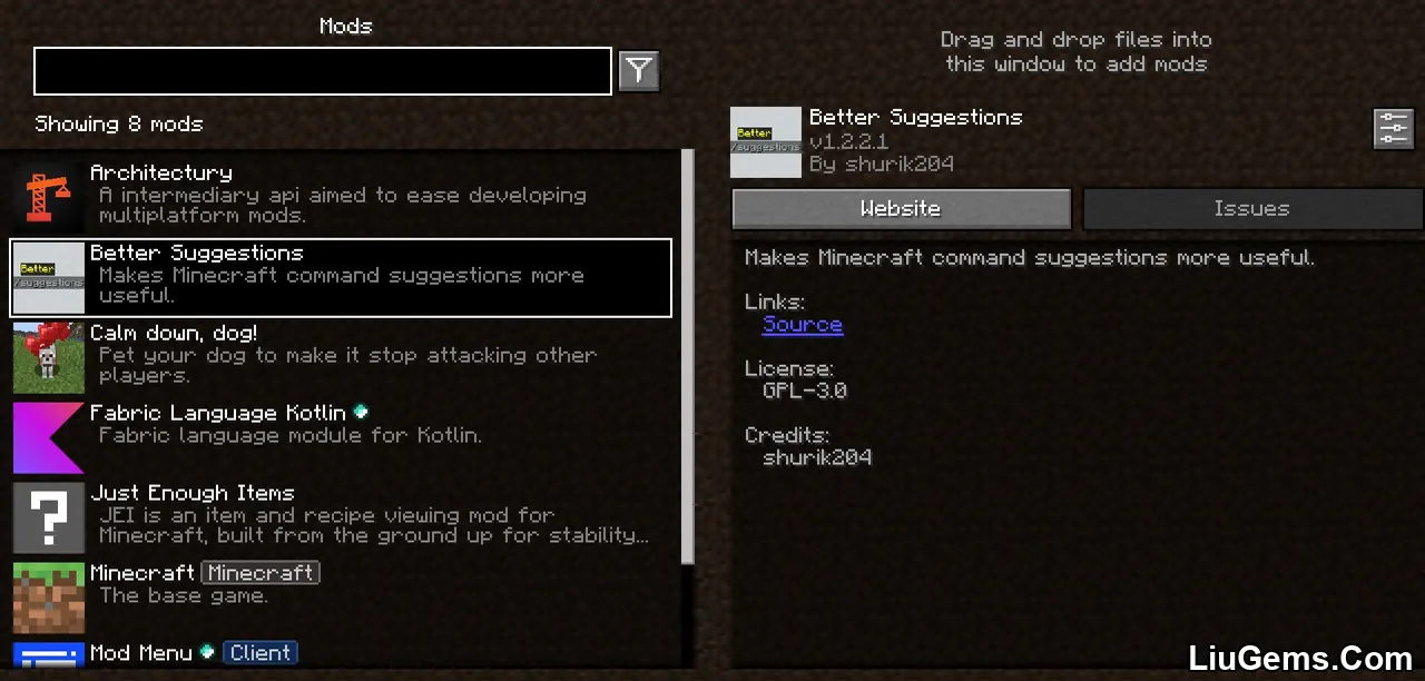 Better Suggestions Mod Screenshots 1 Better Suggestions Mod Screenshots 1