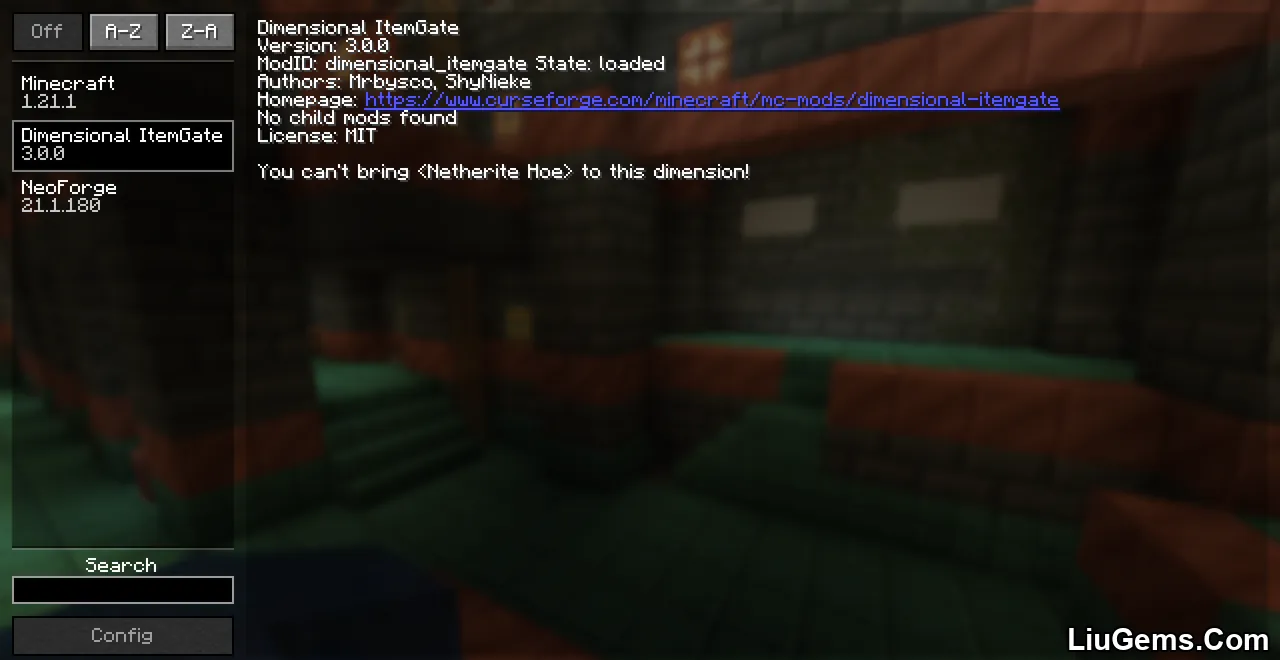 Dimensional Item Gate Mod Screenshot 01 Dimensional Item Gate Mod Screenshot 01