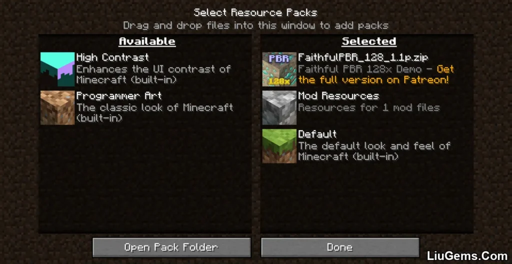 Faithful Pbr 128X Resource Pack Screenshots 01