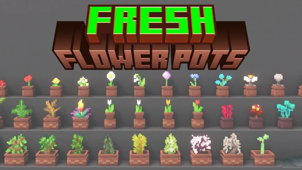 Fresh Flower Pots Resource Pack