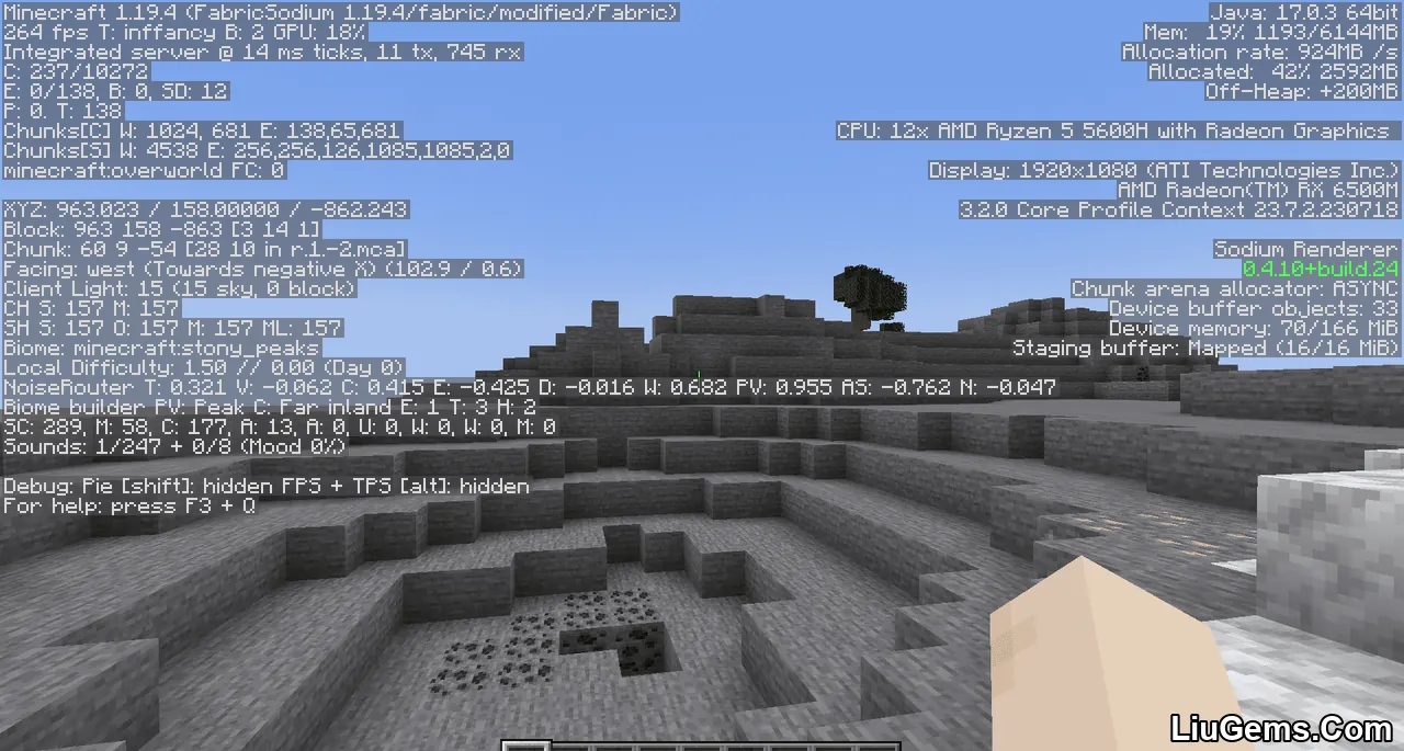 Modernfix Mod Screenshot 02 Modernfix Mod Screenshot 02