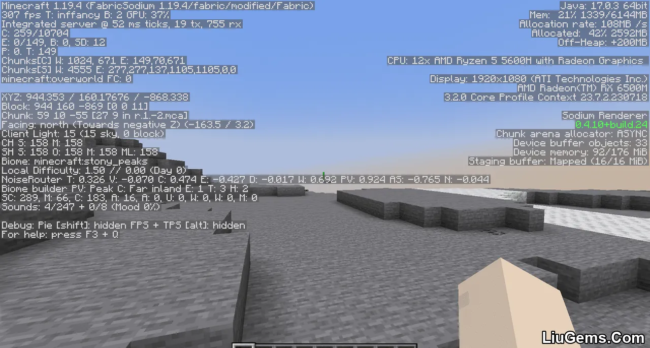 Modernfix Mod Screenshot 04 Modernfix Mod Screenshot 04