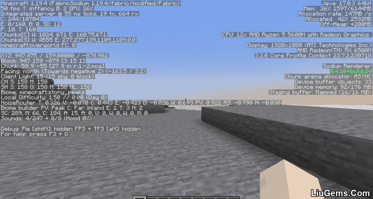 Modernfix Mod Screenshot 05 Modernfix Mod Screenshot 05