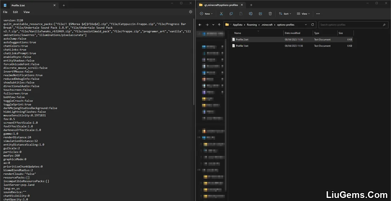 Options Profiles Mod Screenshots 3 Options Profiles Mod Screenshots 3
