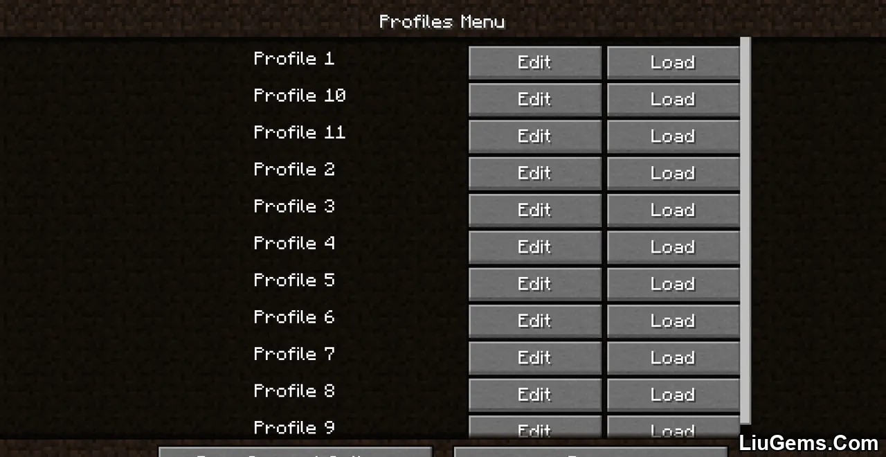 Options Profiles Mod Screenshots 5 Options Profiles Mod Screenshots 5