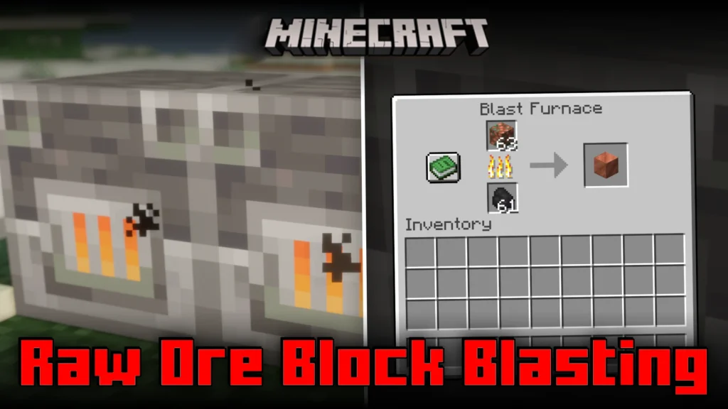 Raw Ore Block Blasting Mod