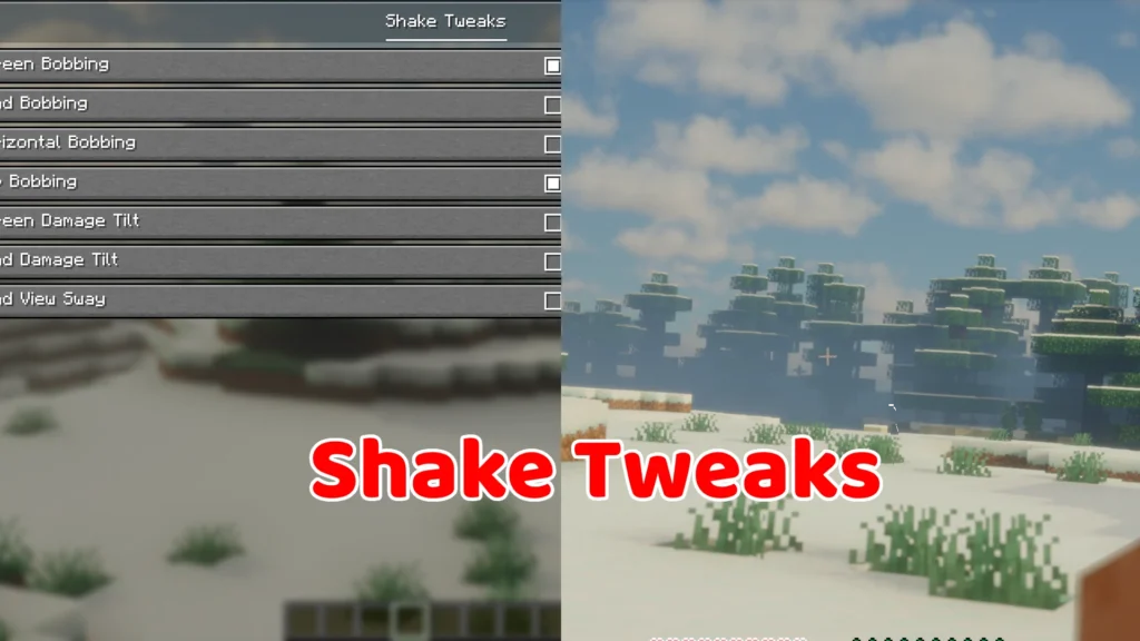 Shake Tweaks Mod