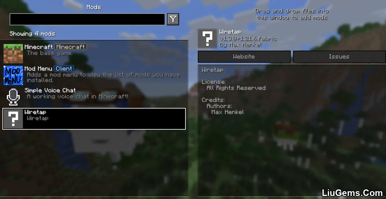 Wiretap Mod Screenshot 01 Wiretap Mod Screenshot 01