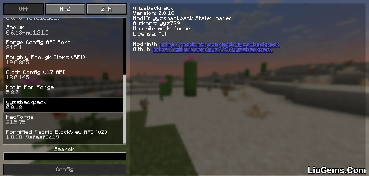 Yyzs Backpack Mod Screenshots 1 Yyzs Backpack Mod Screenshots 1
